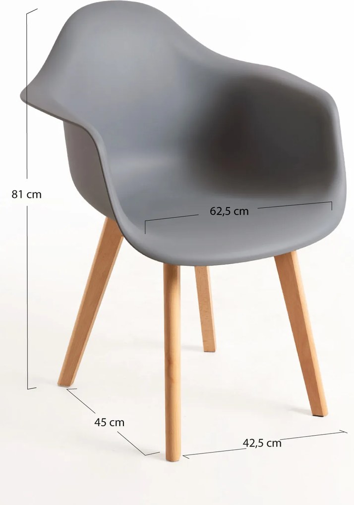 Set 4 Belu Polypropyleen Stoelen