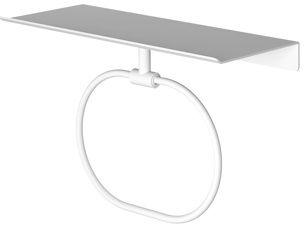 Hotbath &More handdoekring voor planchet wit