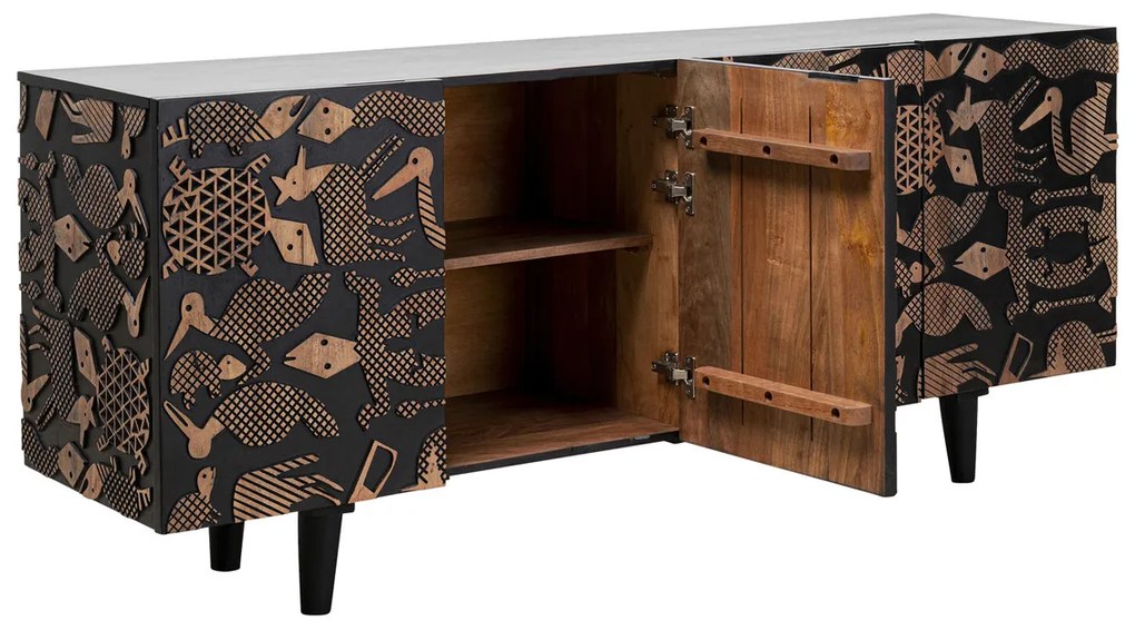 Kare Design Nativera Mangohout Dressoir - 177x45x75cm.