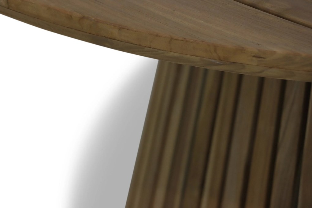 Tuinset Ronde Tuintafel 6 personen 180 cm Aluminium/rope Grijs Coco Barcelona/Fungo