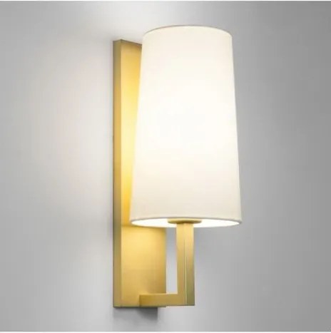Astro Riva 350 wandlamp exclusief E27 mat goud 8x15.3cm IP44 staal A 7570
