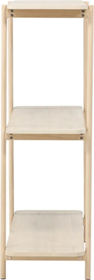 Openkast Met Drie Planken Whitewash - 120x40x120cm.