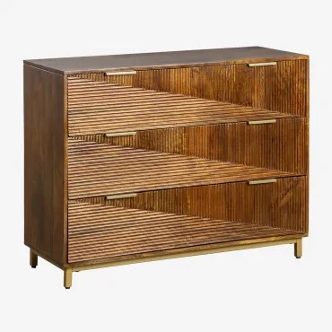Bureau 110x40 Cm In Mangohout Baty Mangohout - Sklum
