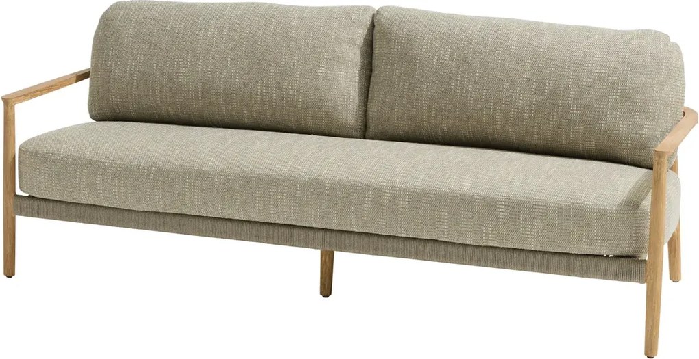 Taste by 4 Seasons Milou loungebank Teak/Ibiza Moss Loungebank   bruin weerbestendig