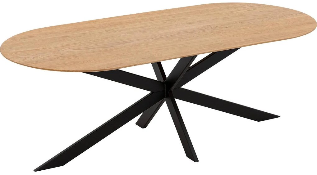 Goossens Excellent Eettafel Uniek, Semi rond 260 x 100 cm
