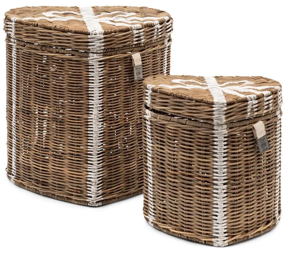 Rivièra Maison - Rustic Rattan Pretty Heart Basket Set Of 2 pieces - Kleur: naturel