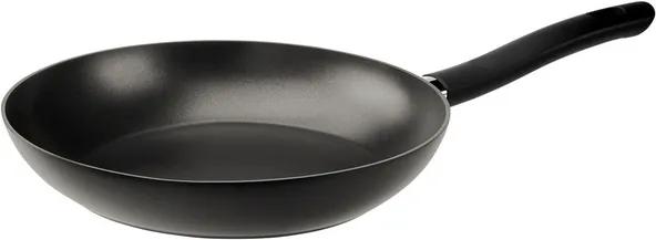 Aluminium wok- of koekenpan Ø28 cm Zwarte greep, Koekenpan
