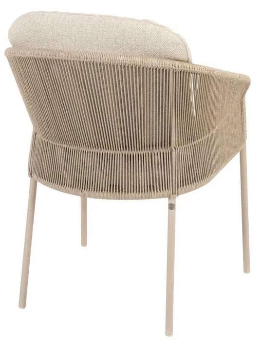 Taste by 4 Seasons Florence tuinset latte met Prado tafel met keramisch blad Ø 160 cm Tuinset   beige weerbestendig