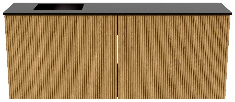 Mondiaz Joya 100cm toiletmeubel oak met wastafel faye links 1 kraangat urban