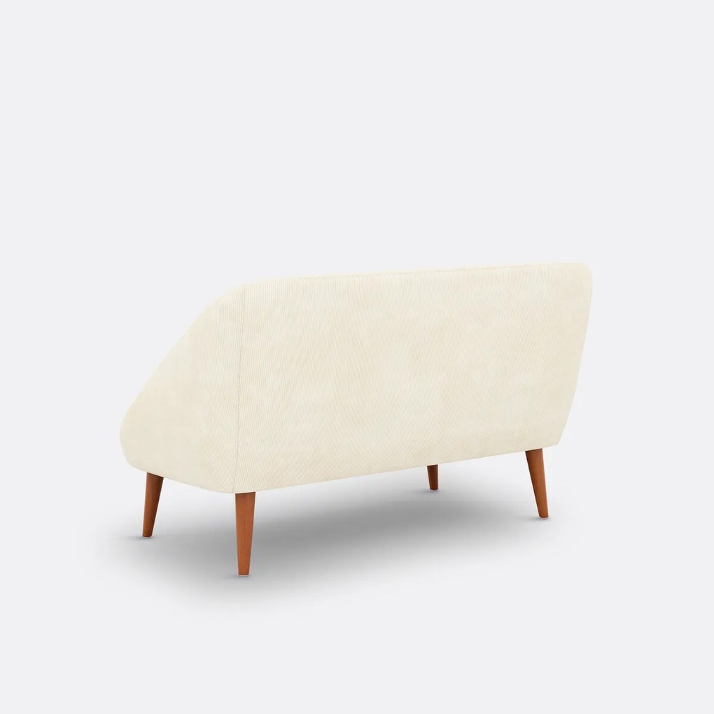 Bank in geribd fluweel 2-zit, Séméon