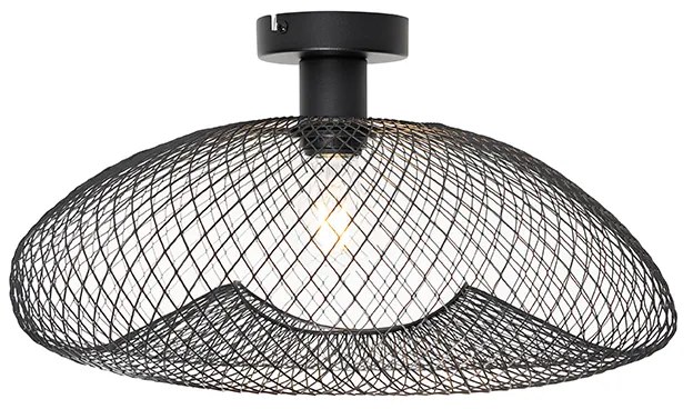 Moderne plafondlamp zwart - Zora