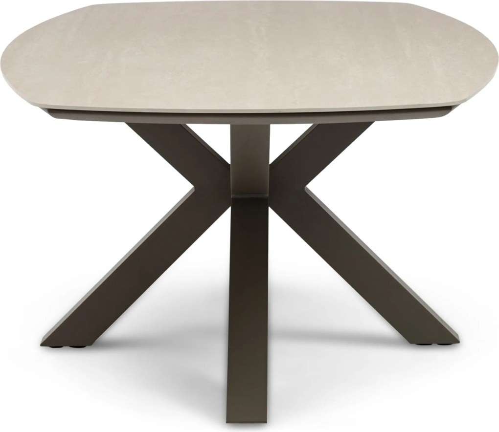 Tuinset 6 personen 240 cm Rope Taupe Santika Furniture Santika