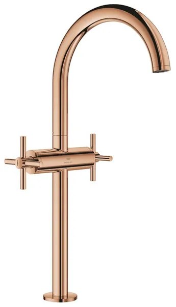 Grohe Atrio XL-size wastafelmengkraan push open warm sunset 21149DA0