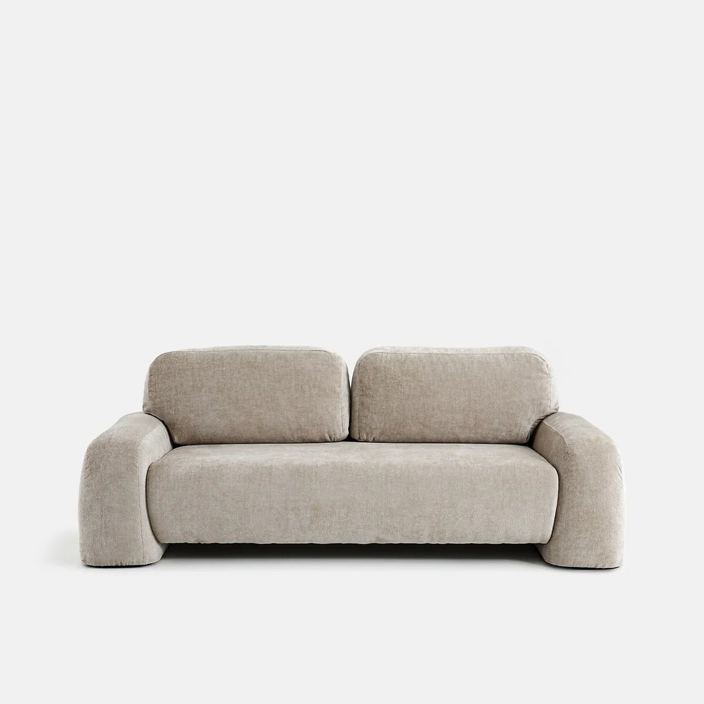 3-zits bank van dik fluweel Padang