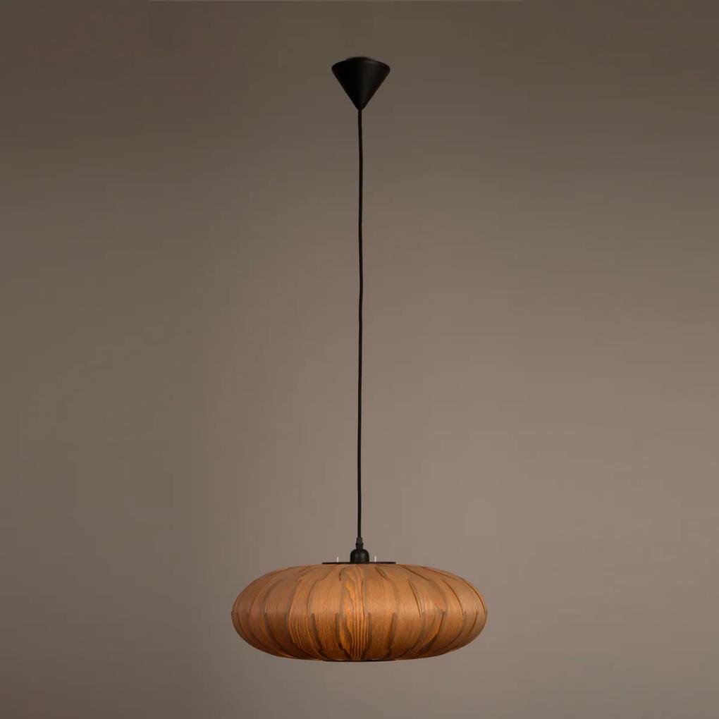Dutchbone Bond Oval Moderne Design Hanglamp Hout