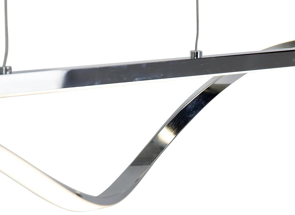 Eettafel / Eetkamer Design hanglamp staal incl. LED 3-staps dimbaar - Sander Design Binnenverlichting Lamp