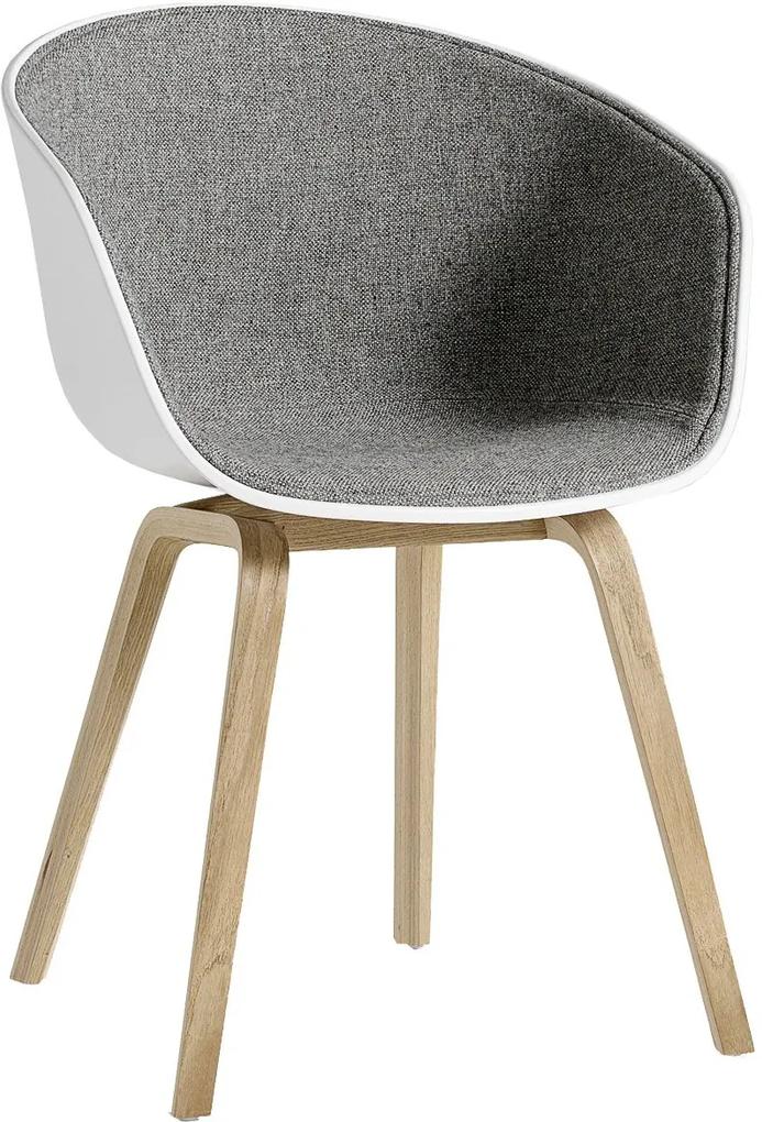 Hay AAC22 stoel helder gelakt eiken witte kuip Surface 120