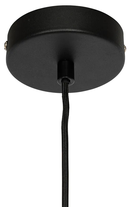 Moderne hanglamp zwart met betonnen kap - Nick