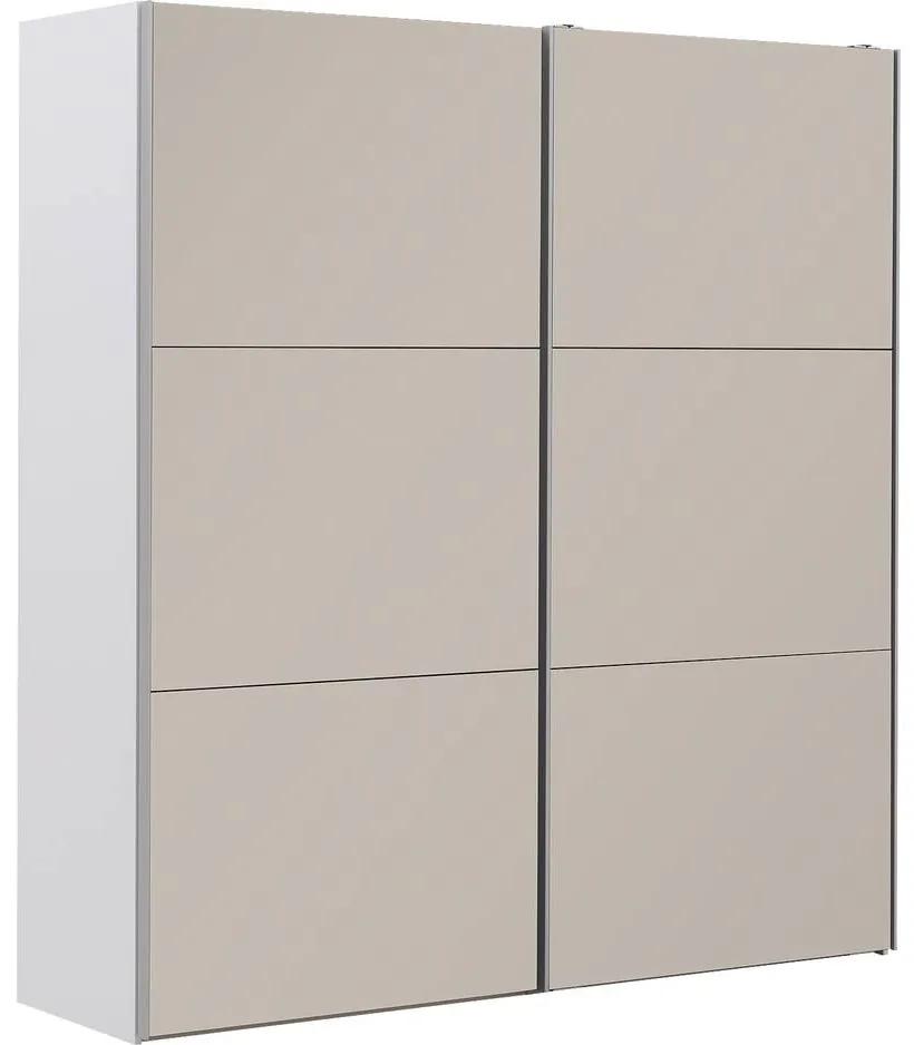 Goossens Kledingkast Easy Storage Sdk, 200 cm breed, 220 cm hoog, 2x 3 paneel glas schuifdeuren