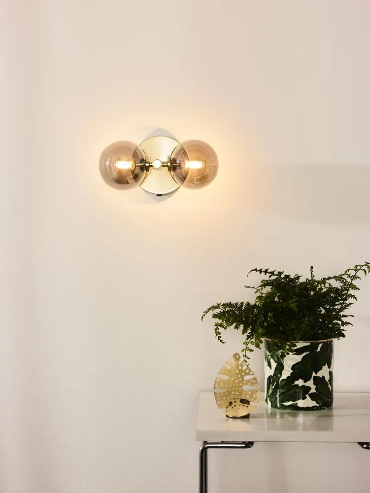 Lucide Tycho wandlamp 2x G9 goud mat