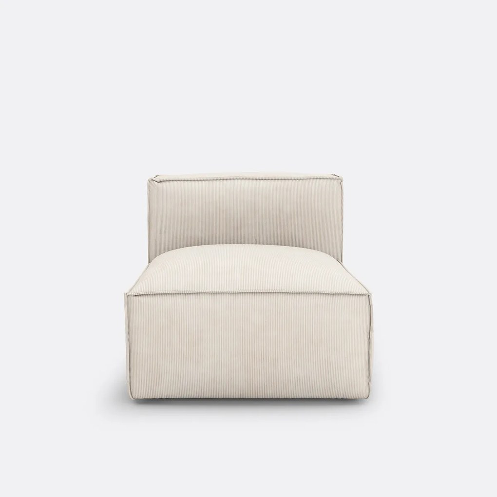 Modulaire comfortzetel in geribd fluweel, Seven