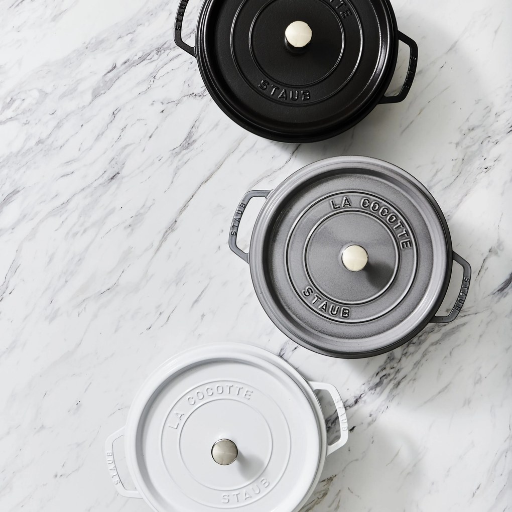 Staub La Cocotte Cocotte 24 cm / 3,7 l, Rond, Grafietgrijs - La Cocotte - Staub