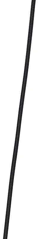 Art deco hanglamp zwart met smoke glas 5-lichts - Wallace