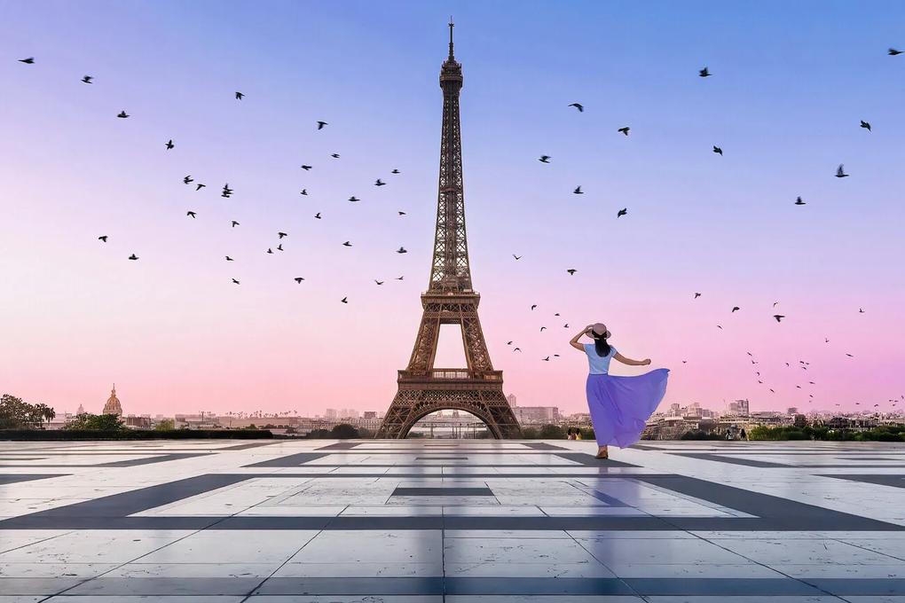 Kunstfotografie Good Morning Eiffel, Kenneth Zeng, (40 x 26.7 cm)