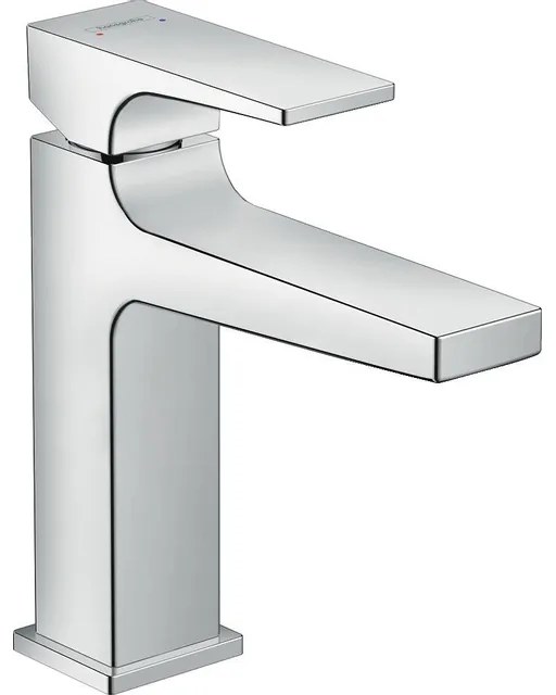 Hansgrohe Metropol 110 wastafelkraan - 18.4cm hoog - push open waste - voorsprong 13.5cm - chroom 32507000