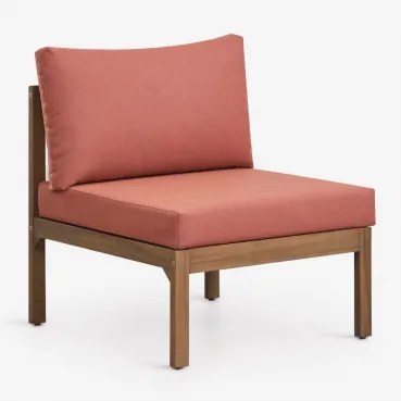 Branson Modulair Bank Middenmodule Van Acaciahout Terracotta - Acaciabruin - Sklum