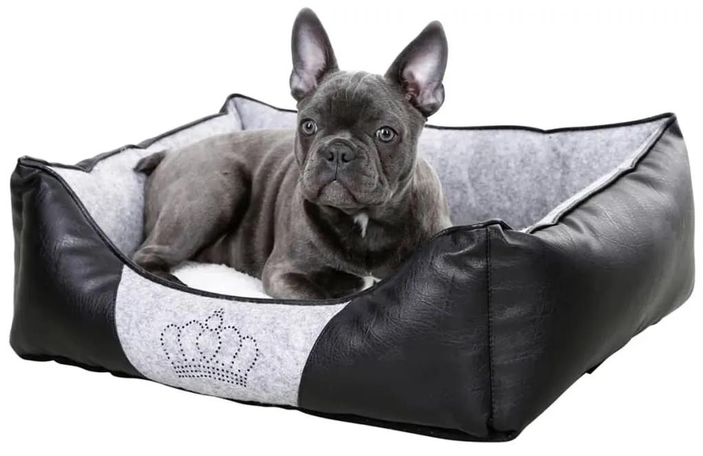 Kerbl Hondenmand Chiara 42x32 cm grijs en zwart 80360