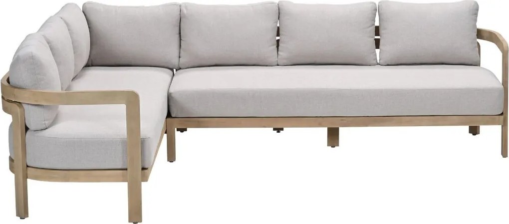 Garden Impressions Sirocco loungeset 3-delig links - acacia - grey sand