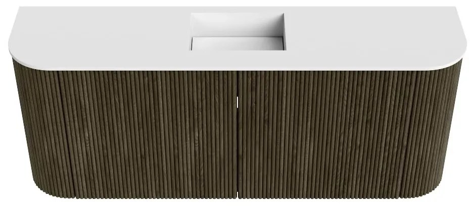 Mondiaz Joya 105cm toiletmeubel ronding links/rechts shadow met wastafel faye midden zonder kraangat talc