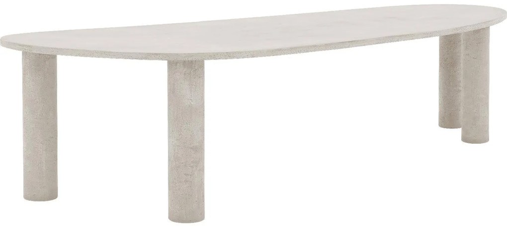 Goossens Eettafel Stone, Organisch 290 x 120 cm