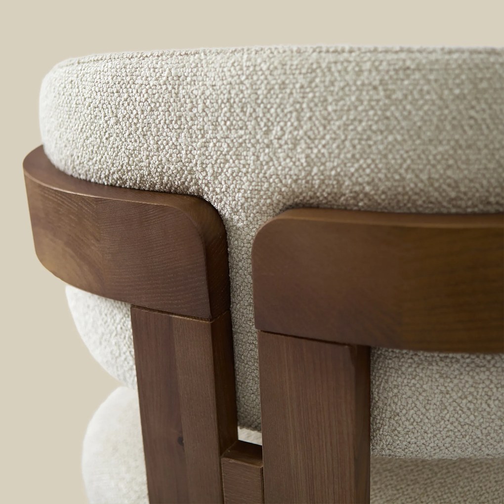 Wabi Sabi Eetkamerstoel Met Armleuning Naturel
