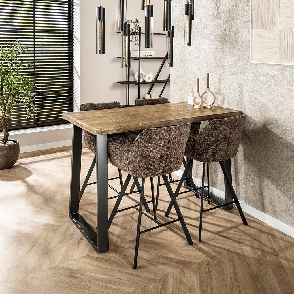 Draaibare Barstoel Taupe Renegade Stof