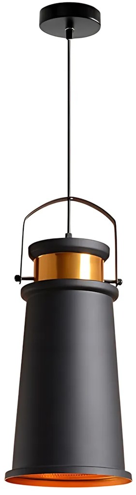 Plafondlamp ASTI A Zwart / Goud