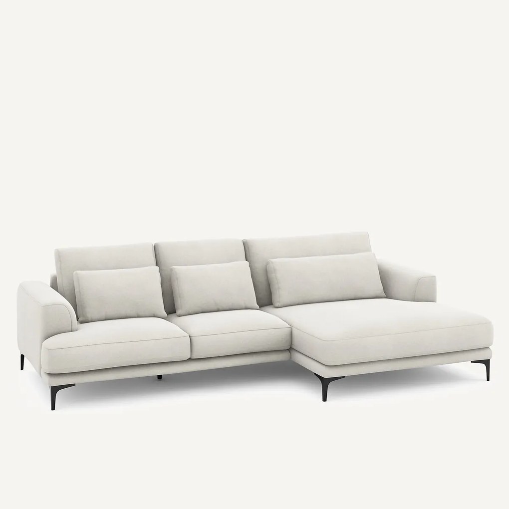 XL hoekbank rechts in linnen fluweel, MARSILE