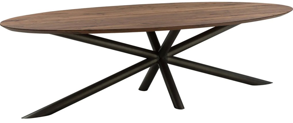 Goossens Excellent Eettafel Gs-1302, Ovaal 180 x 100 cm