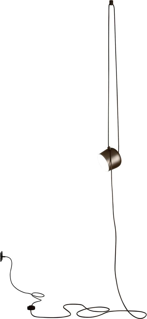 Flos Aim Small hanglamp LED met stekker bruin