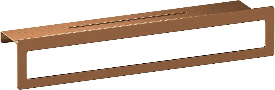 Brauer Copper Edition handdoekrek met planchet koper geborsteld PVD