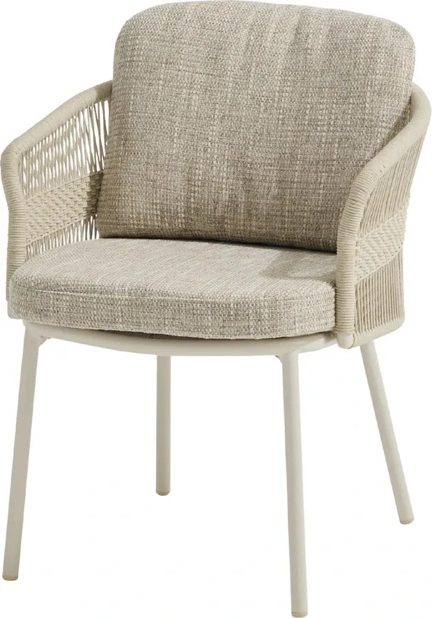 4 Seasons Outdoor Corfu tuinstoel Linnen Tuinstoel beige weerbestendig
