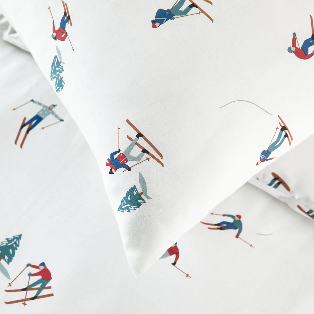 Beddengoed voor kinderen in 30% gerecycled katoen, vierkant kussensloop, TOUT SCHUSS