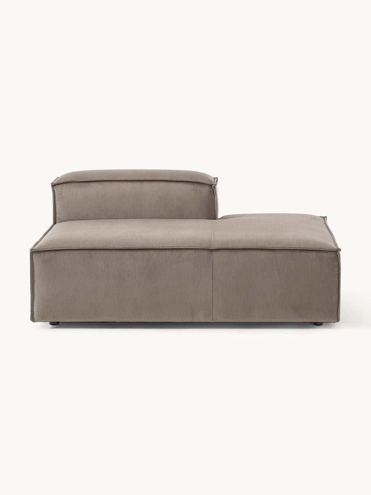 Corduroy chaise longue module Lennon