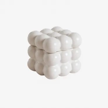 Ivar Decoratieve Keramische Doos 10,5 Cm - Sklum