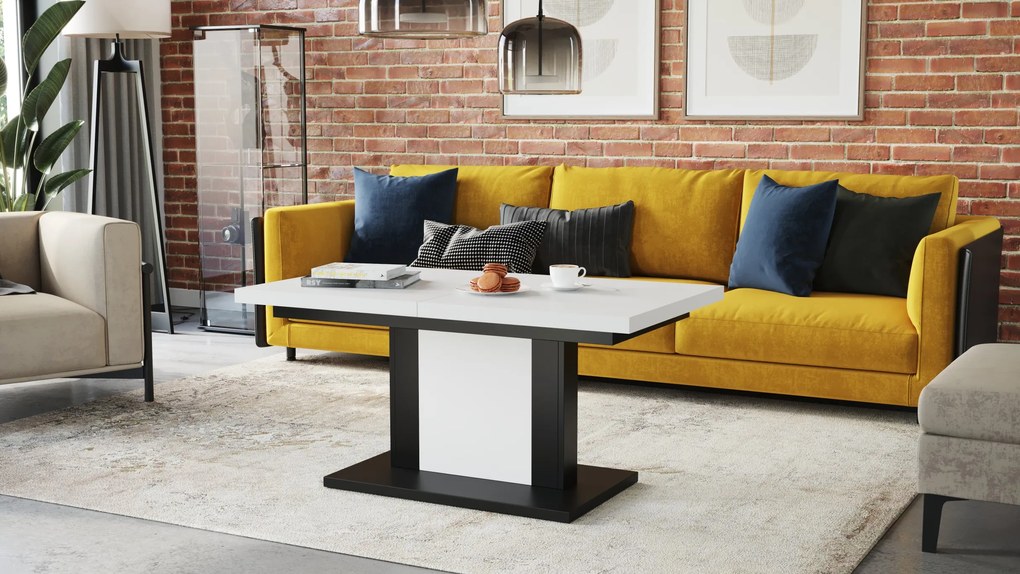 ORION wit / zwart, salontafel