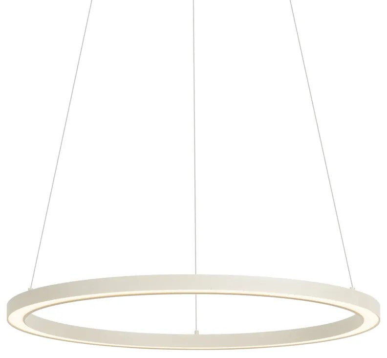 Design hanglamp beige 60cm incl. LED 3-staps dimbaar - Girello