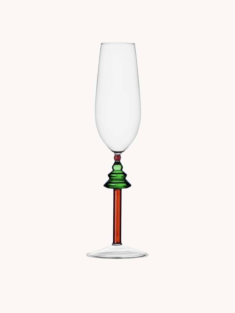 Handgemaakte champagneglas Woodland Tales