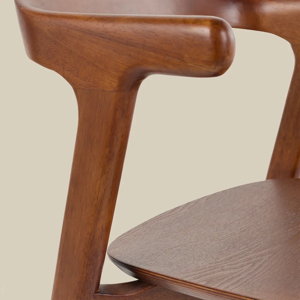 Zuiver Northwood Walnut Walnoot Eetkamerstoel Minimalistisch