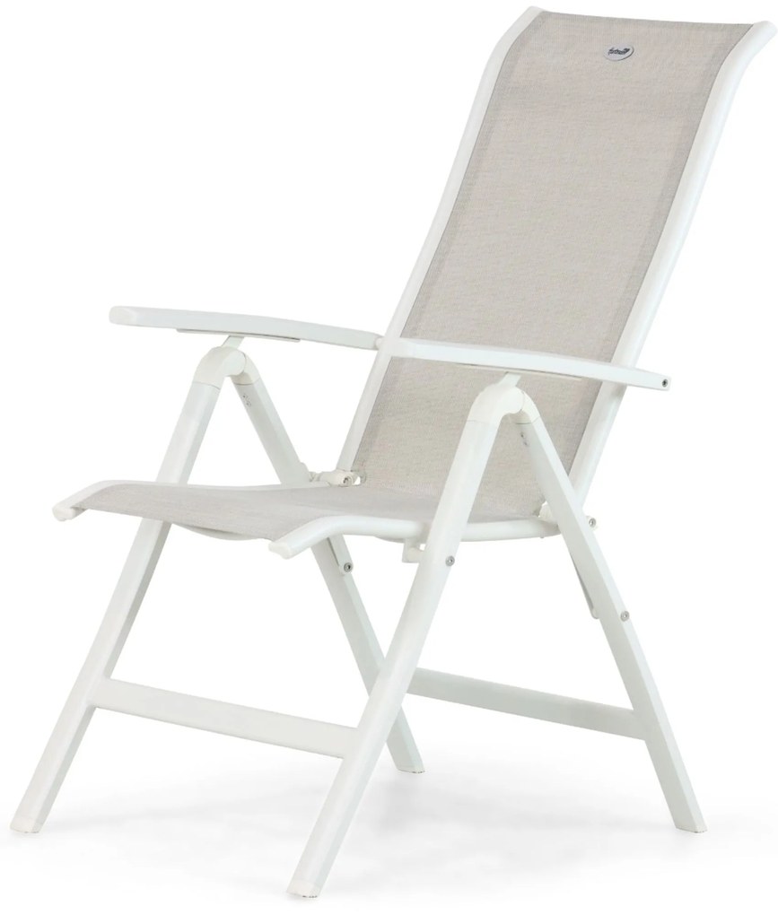 Hartman Alice Comfort Standenstoel Aluminium/textileen Wit